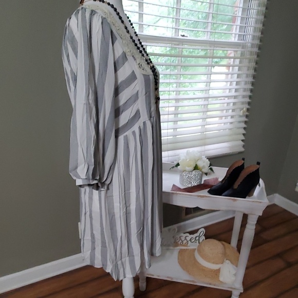 *ONLY 3 LEFT* Umgee Striped Dress - Picture 2 of 7